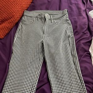 American Eagle plaid flare pants